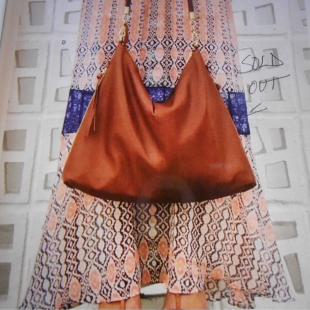 Silpada Blakely Brown Leather Hobo Bag